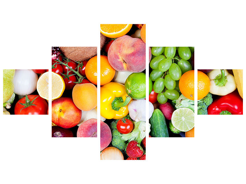 5-piece-canvas-print-fresh-fruit