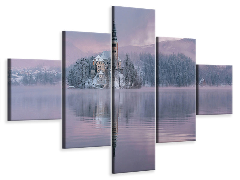 5-piece-canvas-print-frozen-fairytale