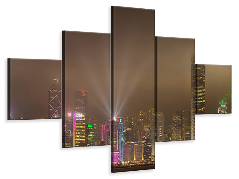 5-piece-canvas-print-hong-kong-island