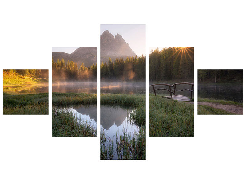 5-piece-canvas-print-morning-silence-ii