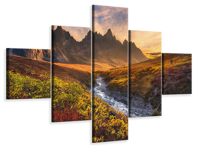 5-piece-canvas-print-mountain-paradise