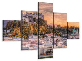 5-piece-canvas-print-salzburg-in-fall-colors