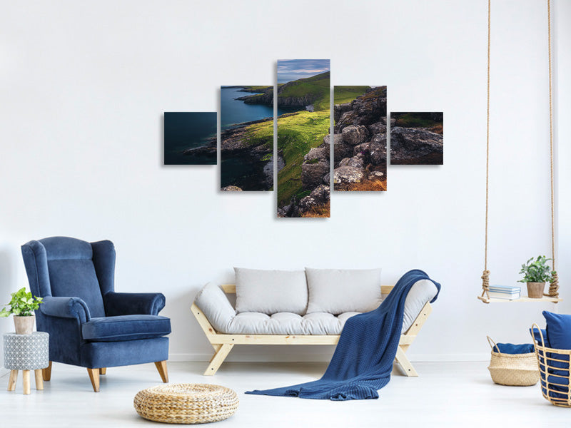 5-piece-canvas-print-scotland-neist-point