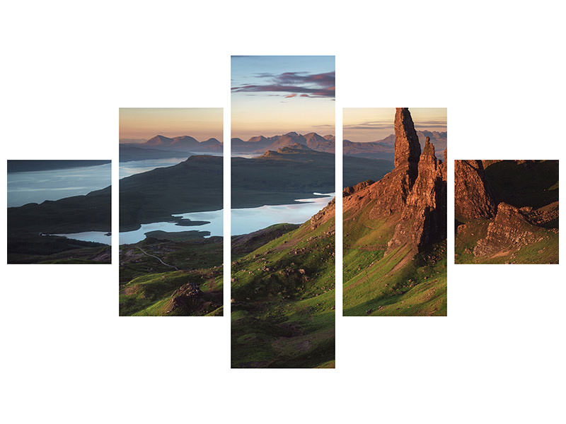 5-piece-canvas-print-scotland-old-man-of-storr