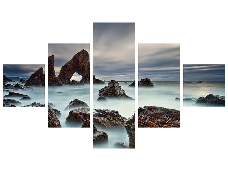 5-piece-canvas-print-sea-arch-at-crohy-head