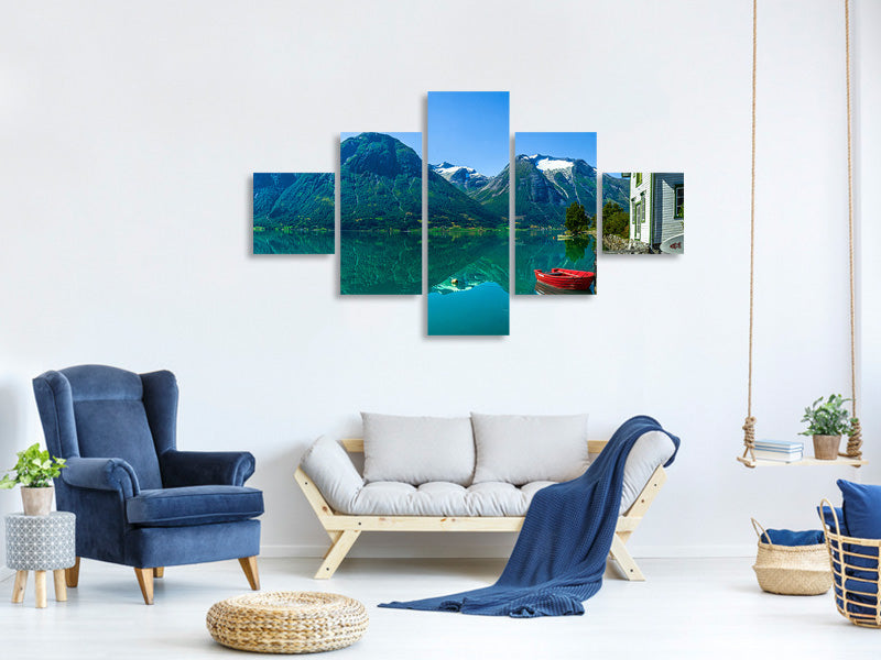 5-piece-canvas-print-the-glacier-lake