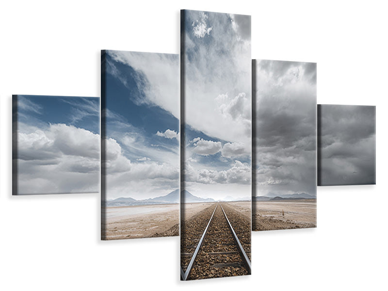 5-piece-canvas-print-the-long-road