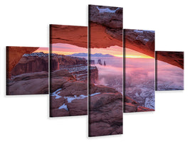 5-piece-canvas-print-the-moment-right-before-sunrise