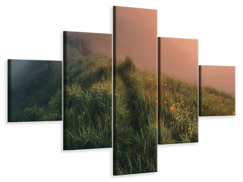 5-piece-canvas-print-the-story-of-the-foggy-morning