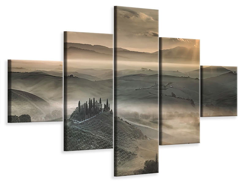 5-piece-canvas-print-tuscan-morning