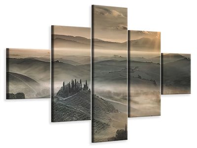 5-piece-canvas-print-tuscan-morning