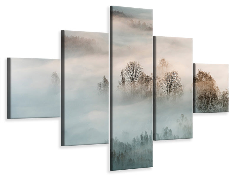 5-piece-canvas-print-winter-fog