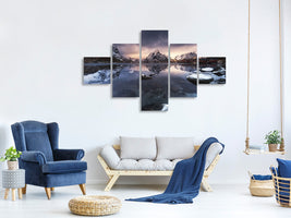5-piece-canvas-print-winter-light