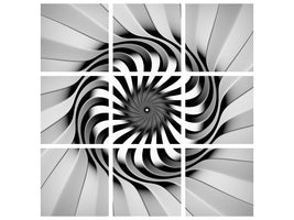9-piece-canvas-print-abstract-spiral