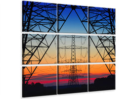 9-piece-canvas-print-electric-coloured-sky