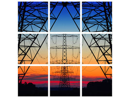 9-piece-canvas-print-electric-coloured-sky