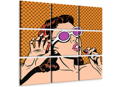 9-piece-canvas-print-pop-art-lollipop