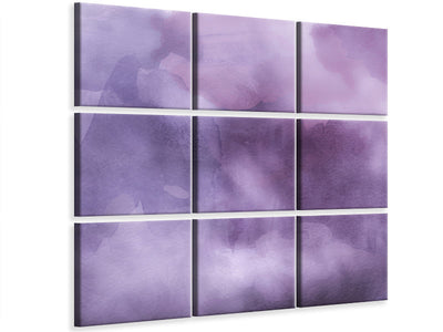 9-piece-canvas-print-watercolor-in-purple