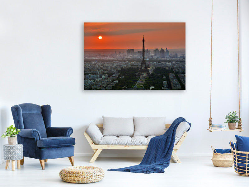 canvas-print-paris-in-the-evening-light