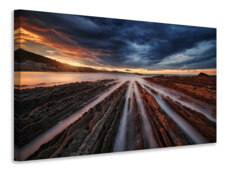 canvas-print-zumaia-flysch-vi