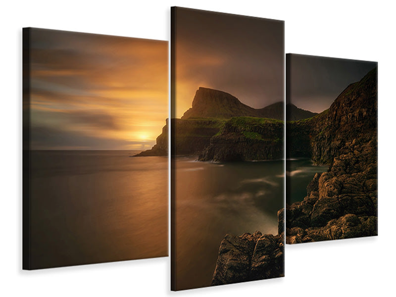 modern-3-piece-canvas-print-arnafjall-sunset
