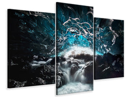 modern-3-piece-canvas-print-blue-glacier-cave