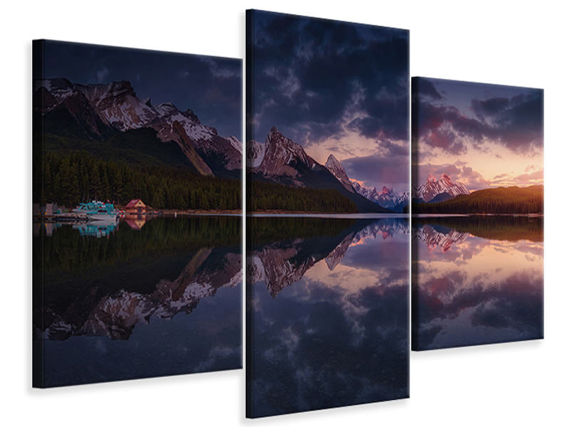 modern-3-piece-canvas-print-maligne-mountains