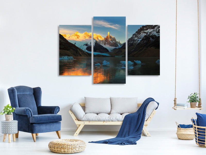 modern-3-piece-canvas-print-morning-light-at-cerro-torre