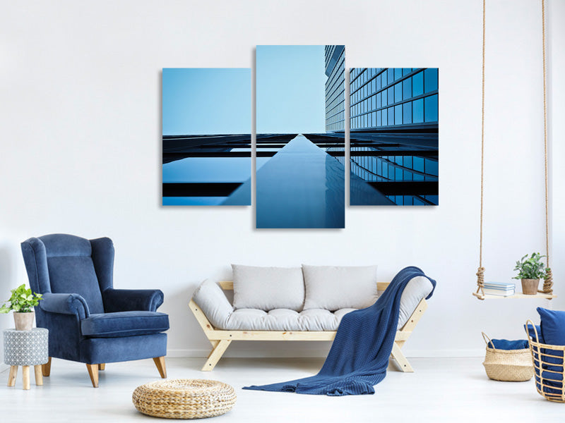 modern-3-piece-canvas-print-reflections-of-a-facade