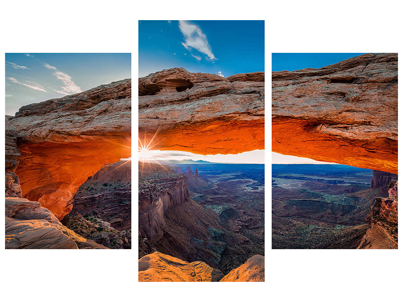 modern-3-piece-canvas-print-sunrise-at-mesa-arch