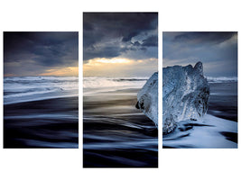 modern-3-piece-canvas-print-sunrise-between-ice