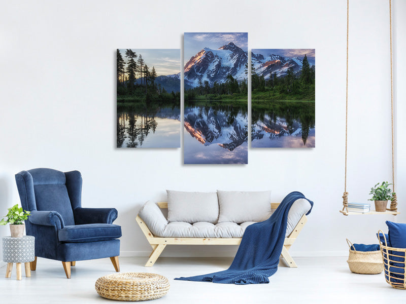 modern-3-piece-canvas-print-sunrise-on-mount-shuksan