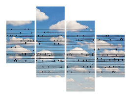 modern-4-piece-canvas-print-cantus-arcticus-concerto-for-birds
