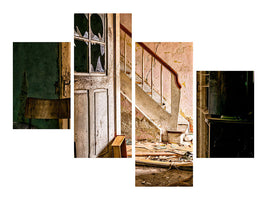 modern-4-piece-canvas-print-crumbled-stairs