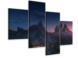 modern-4-piece-canvas-print-drei-zinnen