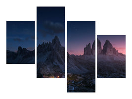 modern-4-piece-canvas-print-drei-zinnen