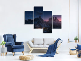 modern-4-piece-canvas-print-drei-zinnen