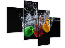 modern-4-piece-canvas-print-paprika-splash