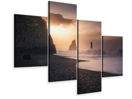 modern-4-piece-canvas-print-reynisfjara-sunrise