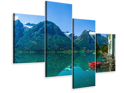 modern-4-piece-canvas-print-the-glacier-lake