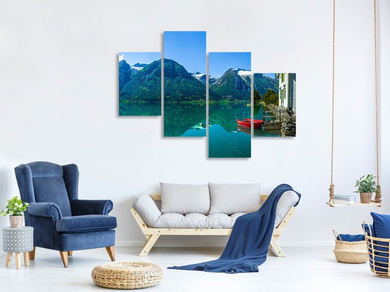 modern-4-piece-canvas-print-the-glacier-lake