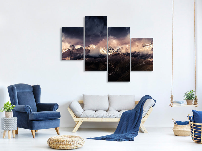 modern-4-piece-canvas-print-tibet-snow-mountain