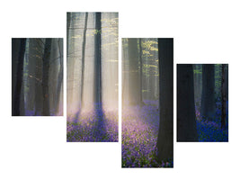 modern-4-piece-canvas-print-velvet-light