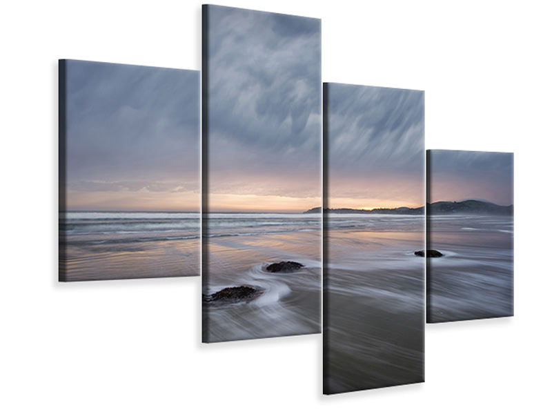 modern-4-piece-canvas-print-windy-dawn-at-koekohe-beach