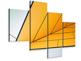 modern-4-piece-canvas-print-yellow-dart