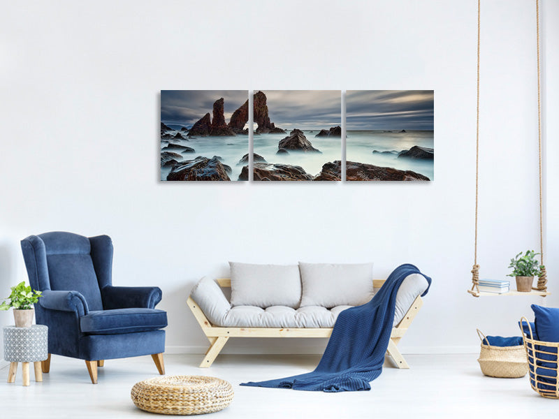 panoramic-3-piece-canvas-print-sea-arch-at-crohy-head