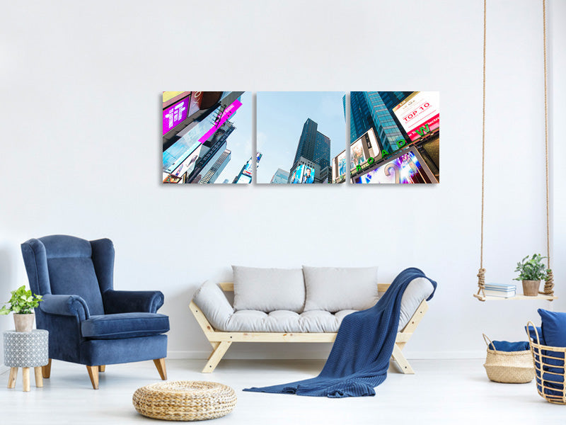 panoramic-3-piece-canvas-print-shopping-in-nyc-ii