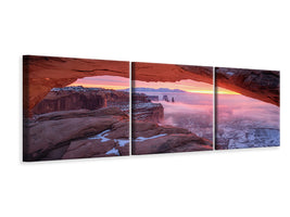 panoramic-3-piece-canvas-print-the-moment-right-before-sunrise