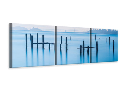 panoramic-3-piece-canvas-print-the-old-pier-of-sausalito