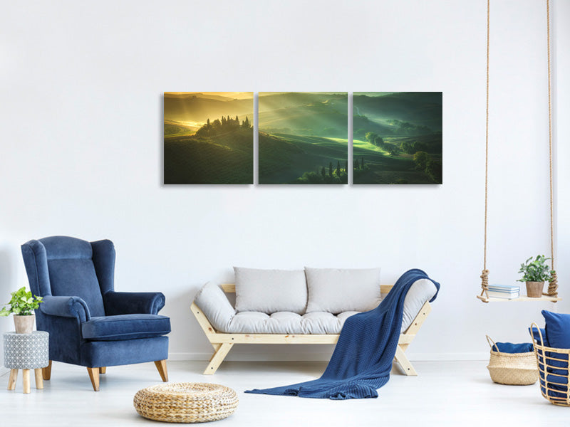 panoramic-3-piece-canvas-print-tuscany-val-dorcia-sunrise